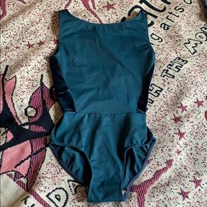 Allison Lagoon Velvet Eleve Leotard XS